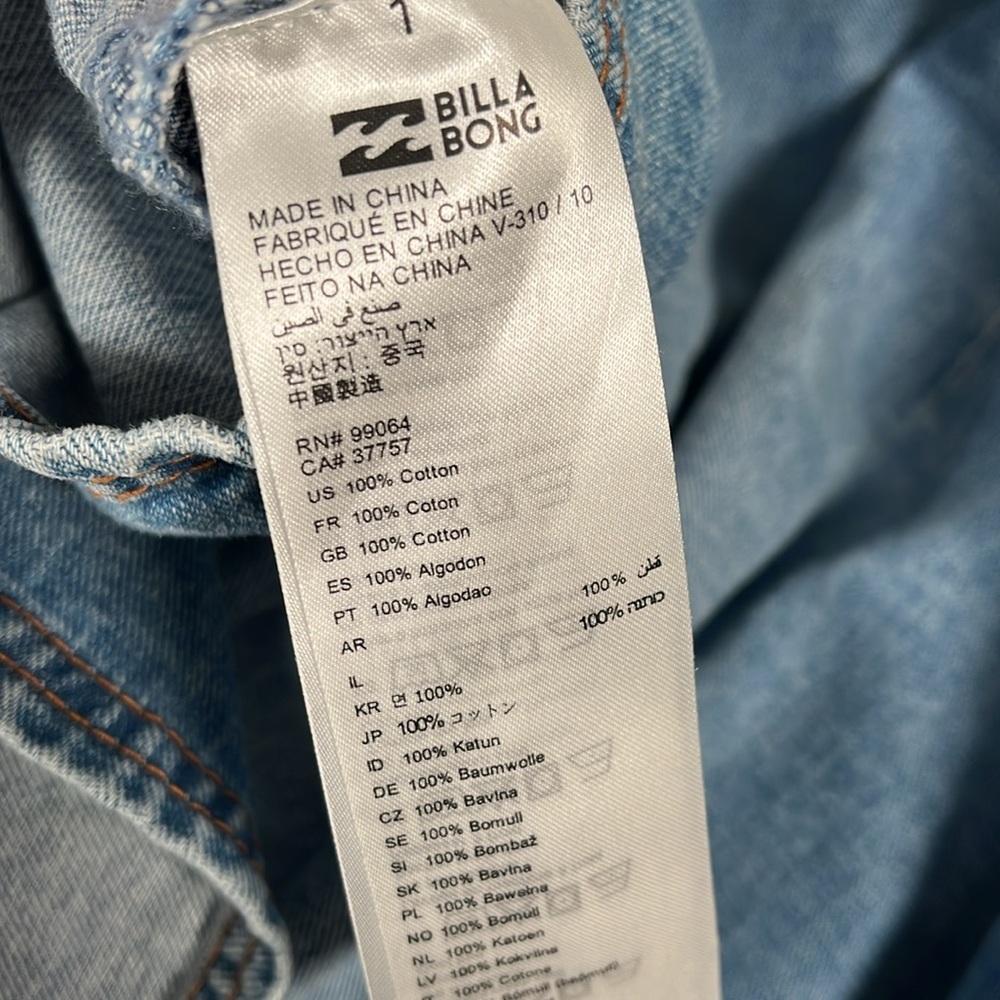 Denim Button-Front Dress - Picture 8 of 9